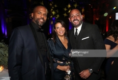 NEW YORK, NEW YORK - NOVEMBER 13: (L-R) AJ Calloway, Lymarie Cruz, and James Cruz attend the 11th Annual Cristian Rivera Foundation Celebrity Gala on November 13, 2019 in New York City. (Photo by Johnny Nunez/WireImage)