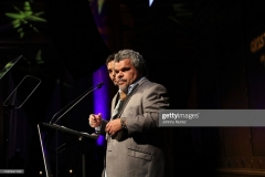 NEW YORK, NEW YORK - NOVEMBER 13: Ram?n Rodr?guez (L) and Luis Guzm?n speak onstage at the 11th Annual Cristian Rivera Foundation Celebrity Gala on November 13, 2019 in New York City. (Photo by Johnny Nunez/WireImage)