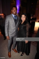 NEW YORK, NEW YORK - NOVEMBER 13: Michael Cox (L) and Amna Ali attend the 11th Annual Cristian Rivera Foundation Celebrity Gala on November 13, 2019 in New York City. (Photo by Johnny Nunez/WireImage)