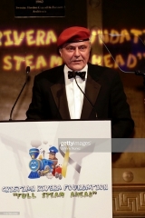 NEW YORK, NEW YORK - NOVEMBER 13: Curtis Silwa speaks onstage at the 11th Annual Cristian Rivera Foundation Celebrity Gala on November 13, 2019 in New York City. (Photo by Johnny Nunez/WireImage)