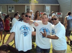 Vic Latino & DJ Serg of Party 101.5fm with John "Gungie" Rivera