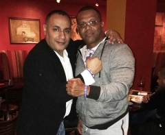 John Gungie Rivera & Retired Baseball PlayerLuis Polonia
