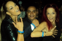 Anane with the Founder Of CRF John "Gungie" Rivera and Designer Patricia Field