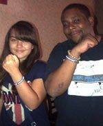 Chef Rene Garcia's daughterKimberly Garcia & CRF Board MemberKenan Thompson