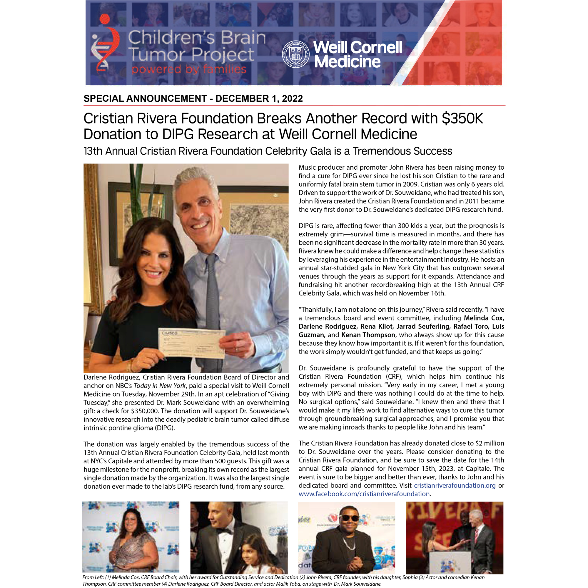 Giving to Weill Cornell Medicine